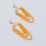 YELLOW GOLD CHAIN EARRINGS