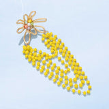 YELLOW ARTISAN EARRINGS