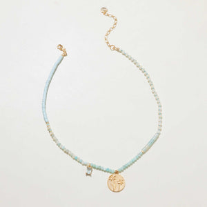 AMAZONITE PENDANT NECKLACE