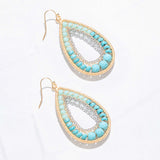 TURQUOISE TEARDROP EARRINGS