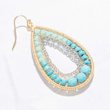 TURQUOISE TEARDROP EARRINGS