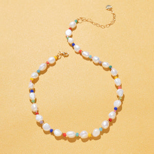 WHITE PEARL MIX NECKLACE