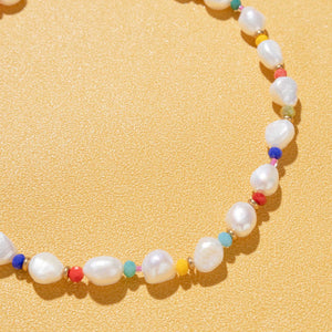 WHITE PEARL MIX NECKLACE