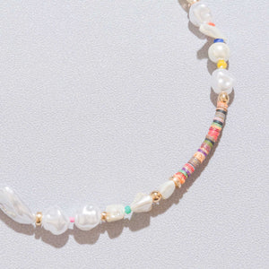 WHITE PEARL MIX NECKLACE