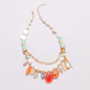 MIXED STONE NECKLACE