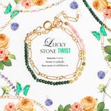 LUCKY STONE Twist No.04 สร้อยข้อมือหินตามสีมงคล ❤️ รุ่นปรับใส่เป็นสร้อยคอได้