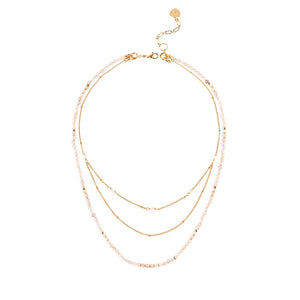 LABRADORITE - LUCKY STONE Layered Necklace