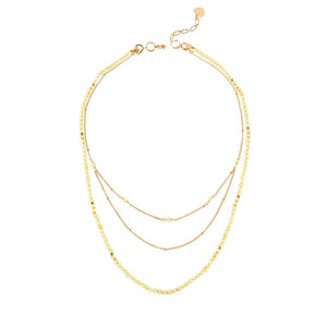 PERIDOT - LUCKY STONE Layered Necklace